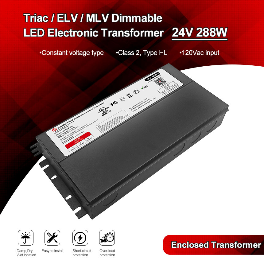 transformador llevado 24v 288w