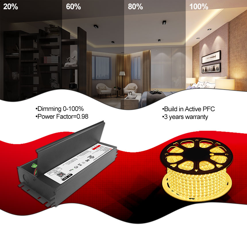 Transformador electrónico led regulable triac