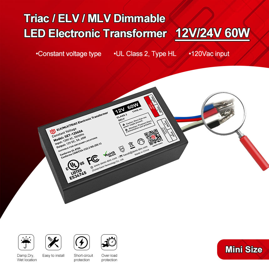 transformador de luz de tira llevada 12v