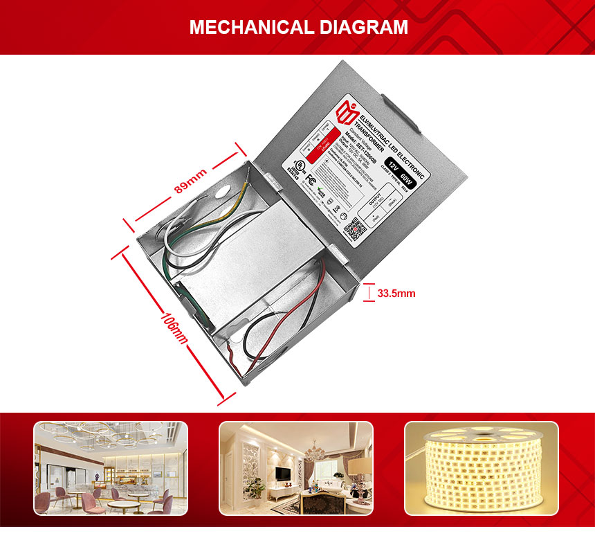 Transformador electrónico LED 120v 12v