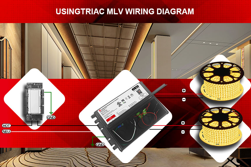 Controlador atenuador LED triac de 12v