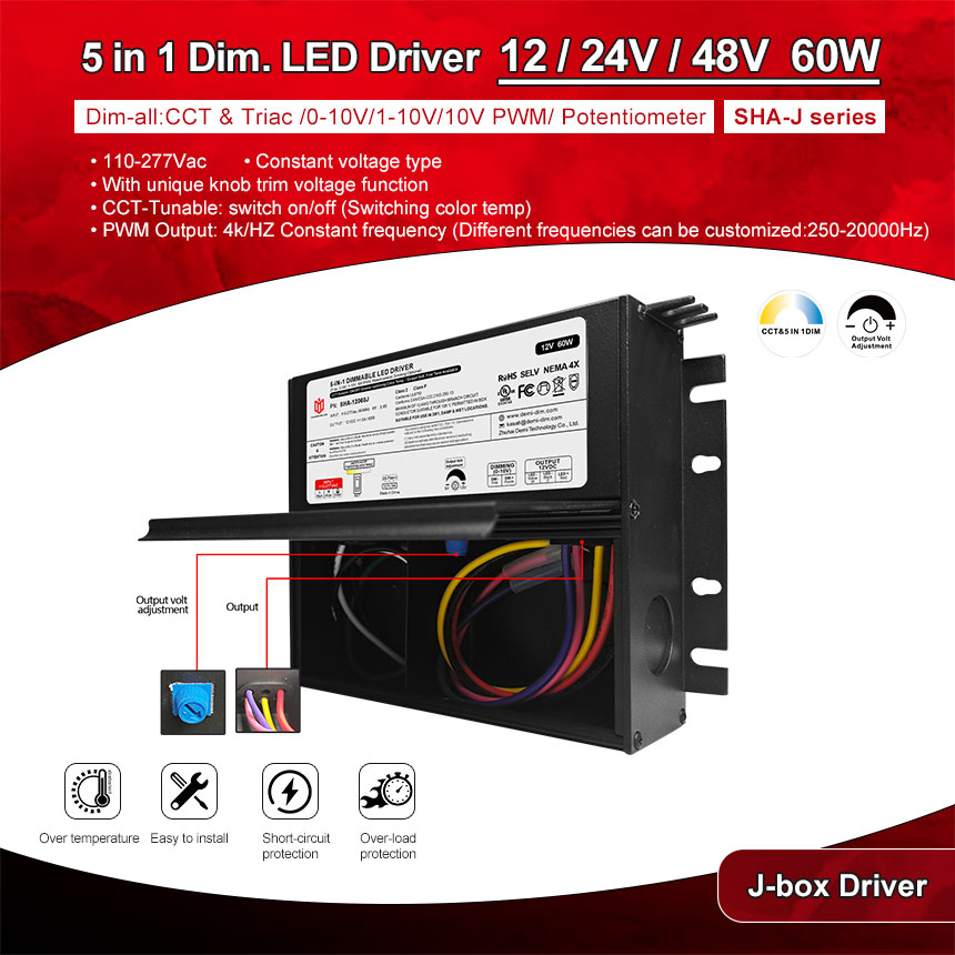 fuente de alimentación llevada 12v 60w