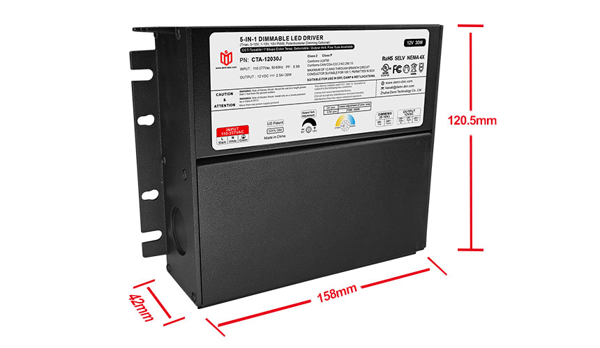 controlador led regulable de 30w