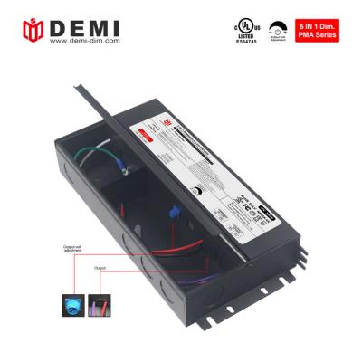 Fuente de alimentación del controlador LED de voltaje constante regulable 110-277VAC TRIAC y 0 10v
        