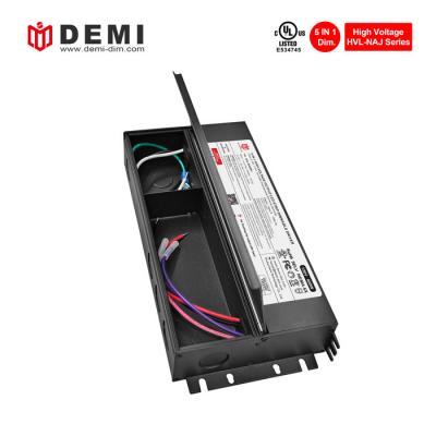 Caja de conexiones de controlador de luz de tira LED de alto voltaje 120Vdc 5 en 1 regulable voltaje constante 400W
        